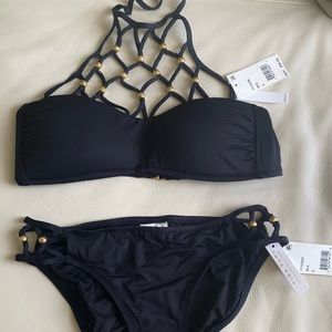 Trina Turk Black Bikini 2 PC size 6